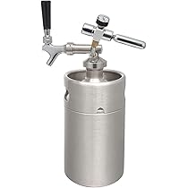 Amazon | ミニステンレスビール樽、ステンレス製ビール樽、8L